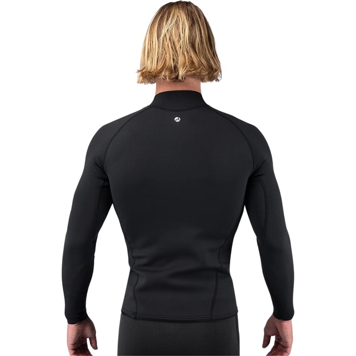 2024 Zhik Hombres Microfleece Traje De Neopreno Top DTP-0530-BLK - Black